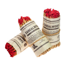 Load image into Gallery viewer, &quot;A studio photograph of three bundles of Sandalwood Rope Incense. This product is hand-rolled in Nepal.&quot; - Down to Earth.
