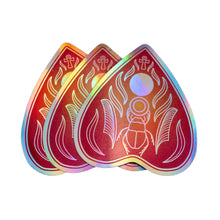 Load image into Gallery viewer, Scarab Beetle Design Planchette Holographic Die Cut Sticker - Down To Earth
