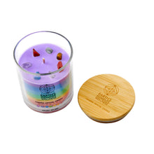 Load image into Gallery viewer, Scented Chakra Crystal Candle Open Lid - Down To Earth
