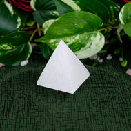 Selenite Pyramid styled photo - Down to Earth