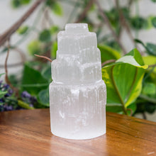 Load image into Gallery viewer, Selenite Iceberg Tower 2.25 inches styled photo - Down to Earth
