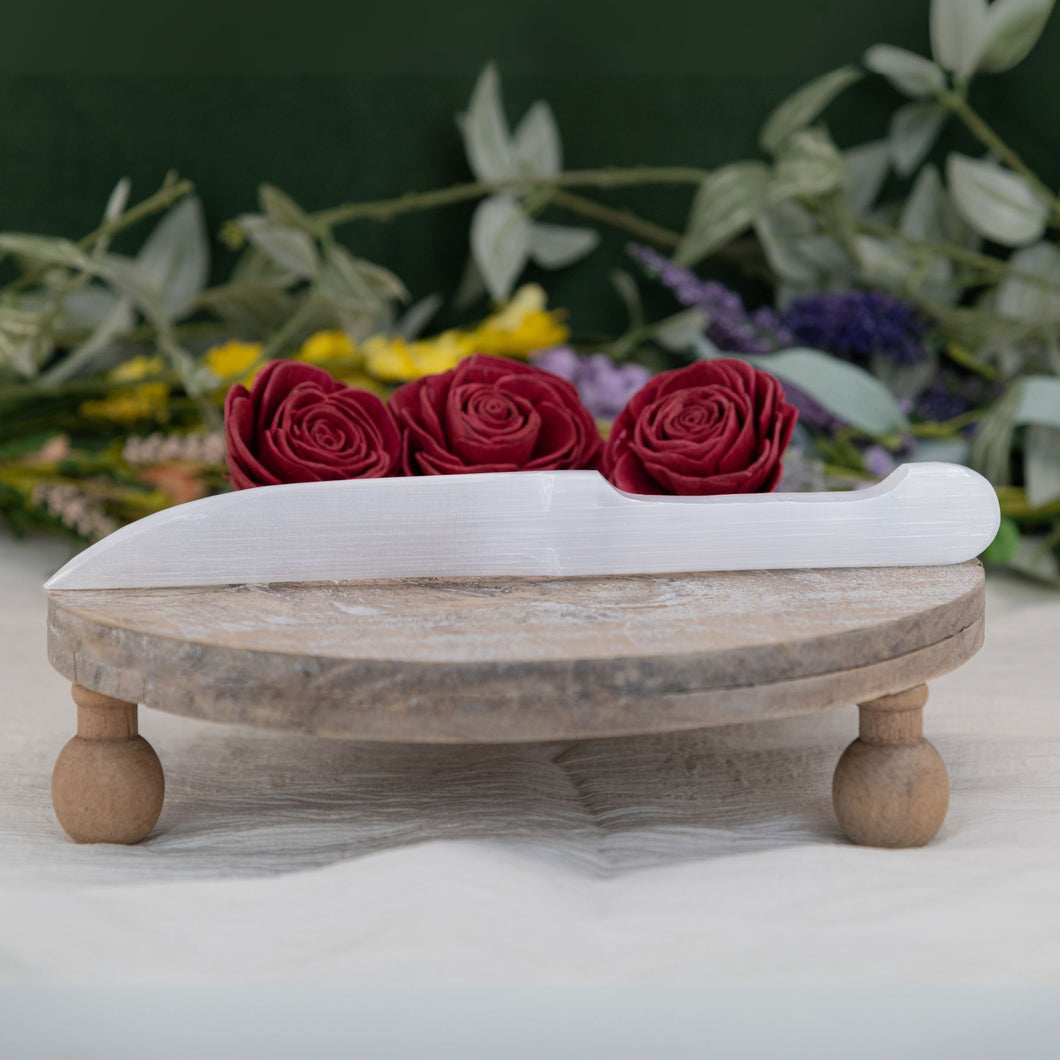 Large Selenite Knife Styled Photo  - Down To Earth