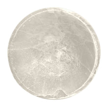 Load image into Gallery viewer, Selenite Round Bowl Top View - Down To Earth
