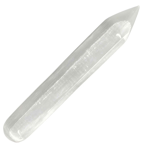 Selenite Wand With Point - Down to Earth