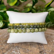 Load image into Gallery viewer, Serpentine Jasper Crystal Energy Bracelets 4mm, 6mm and 8mm - Down To Earth
