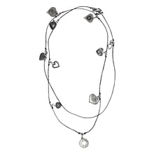 Load image into Gallery viewer, Silver Hearts Necklace - Down To Earth
