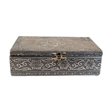 Load image into Gallery viewer, "Front of a Silver OM Box on a white background," - Down to Earth.
