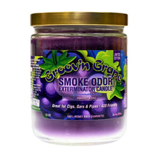 Load image into Gallery viewer, Smoke Odor Exterminator Candle Groov'n Grape displayed on a white background - Down to Earth
