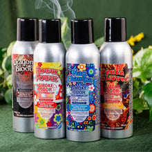Load image into Gallery viewer, Smoke Odor Exterminator Spray group photo angled displayed on a styled background - Down to Earth
