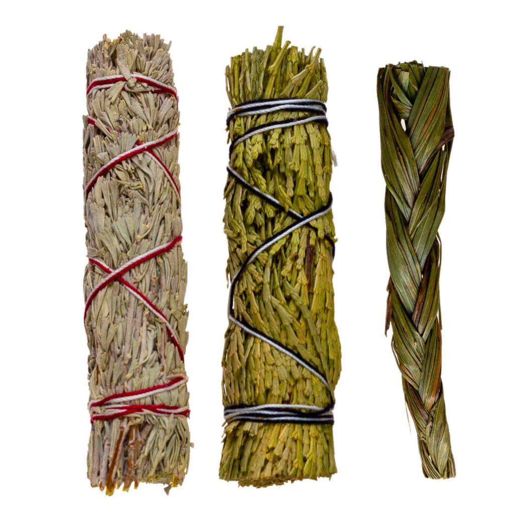Three Sisters Trio Smudging Kit - Down To Earth