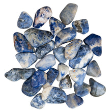 Load image into Gallery viewer, Tumbled Sodalite on a white background - Down To Earth
