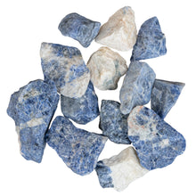 Load image into Gallery viewer, Raw Sodalite Crystals on a white background - Down To Earth
