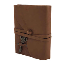 Load image into Gallery viewer, Soft Leather Journal with Key - Down To Earth
