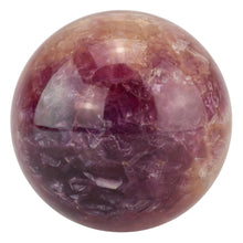 Load image into Gallery viewer, Purple Fluorite 65mm Sphere on a white background - Down to Earth
