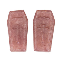 Load image into Gallery viewer, Crystal Coffin Strawberry Quartz studio photo - Down To Earth
