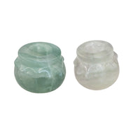 Fluorite Crystal Honey Pot Statue - Down to Earth