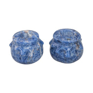 Sodalite Crystal Honey Pot Statue - Down to Earth