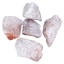 Load image into Gallery viewer, Strawberry Calcite Raw Pakistan on a white background - Down to Earth 
