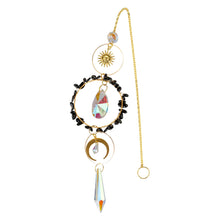 Load image into Gallery viewer, Suncatcher Black Obsidian studio photo - Down to Earth
