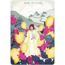 Load image into Gallery viewer, Tarot for Kids Nine of Coins Card - Down To Earth
