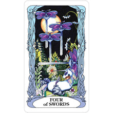 Load image into Gallery viewer, Tarot of a Moon Garden Four of Swords Tarot Card - Down To Earth
