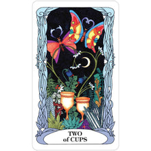 Load image into Gallery viewer, Tarot of a Moon Garden Two of Cups Tarot Card - Down To Earth
