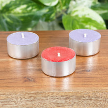 Load image into Gallery viewer, Tea Light Candles Group Photo with plants on a style background - Down To Earth
