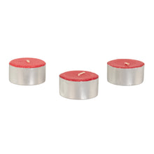 Load image into Gallery viewer, Tea Light Candles Red group photo on a white background - Down To Earth
