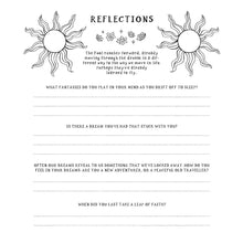 Load image into Gallery viewer, The Cosmic Slumber Tarot Coloring Book Reflections Coloring Page - Down To Earth
