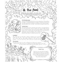 Load image into Gallery viewer, The Cosmic Slumber Tarot Coloring Book The Fool Coloring Page - Down To Earth
