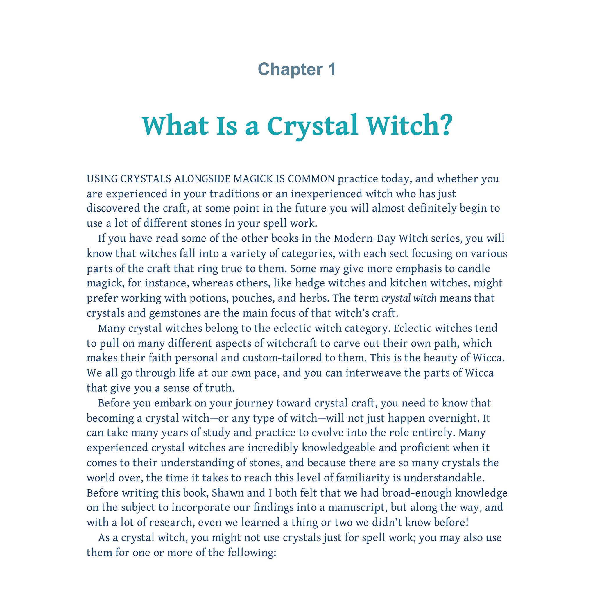 The Crystal Witch: Magic & Stones – Down To Earth