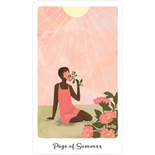 Load image into Gallery viewer, The Harmony Tarot Page of Summer Card - Down To Earth
