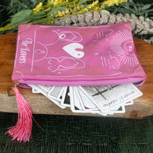 Load image into Gallery viewer, The Lover Pouch with tarots cards on a style background - Down To Earth
