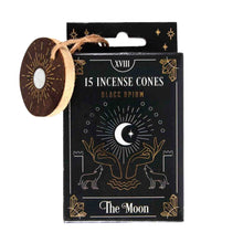 Load image into Gallery viewer, The Moon Black Opium Incense Cones - Down To Earth
