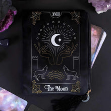 Load image into Gallery viewer, The Moon Velvet Tarot Card Zipper Pouch - Down To Earth
