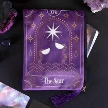 Load image into Gallery viewer, The Star Velvet Tarot Card Zipper Pouch - Down To Earth
