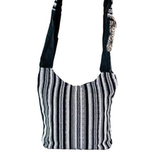 Load image into Gallery viewer, ThreadHeads Sun &amp; Moon Sling Bag on a white background back facing - Down to Earth
