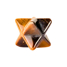 Load image into Gallery viewer, Tiger&#39;s Eye Crystal Merkaba - Down To Earth
