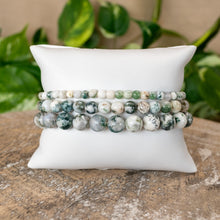Load image into Gallery viewer, Tree Agate Crystal Energy Bracelets 4mm, 6mm and 8mm - Down To Earth
