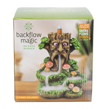Load image into Gallery viewer, Tree Backflow Magic Incense Burner Packaging front facing on a white background - Down To Earth
