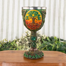 Load image into Gallery viewer, Tree of Life Chalice on a table on a style background - Down To Earth
