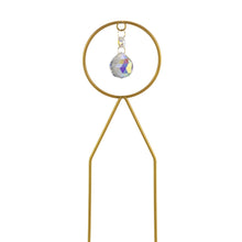 Load image into Gallery viewer, Trellis Circle Metal Gold with White Background - Down To Earth
