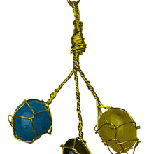Load image into Gallery viewer, Triple Caged Gemstone Keychain Detail - Down To Earth
