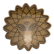 Load image into Gallery viewer, Trippy Alien Rolling Tray Light on a white background - Down To Earth
