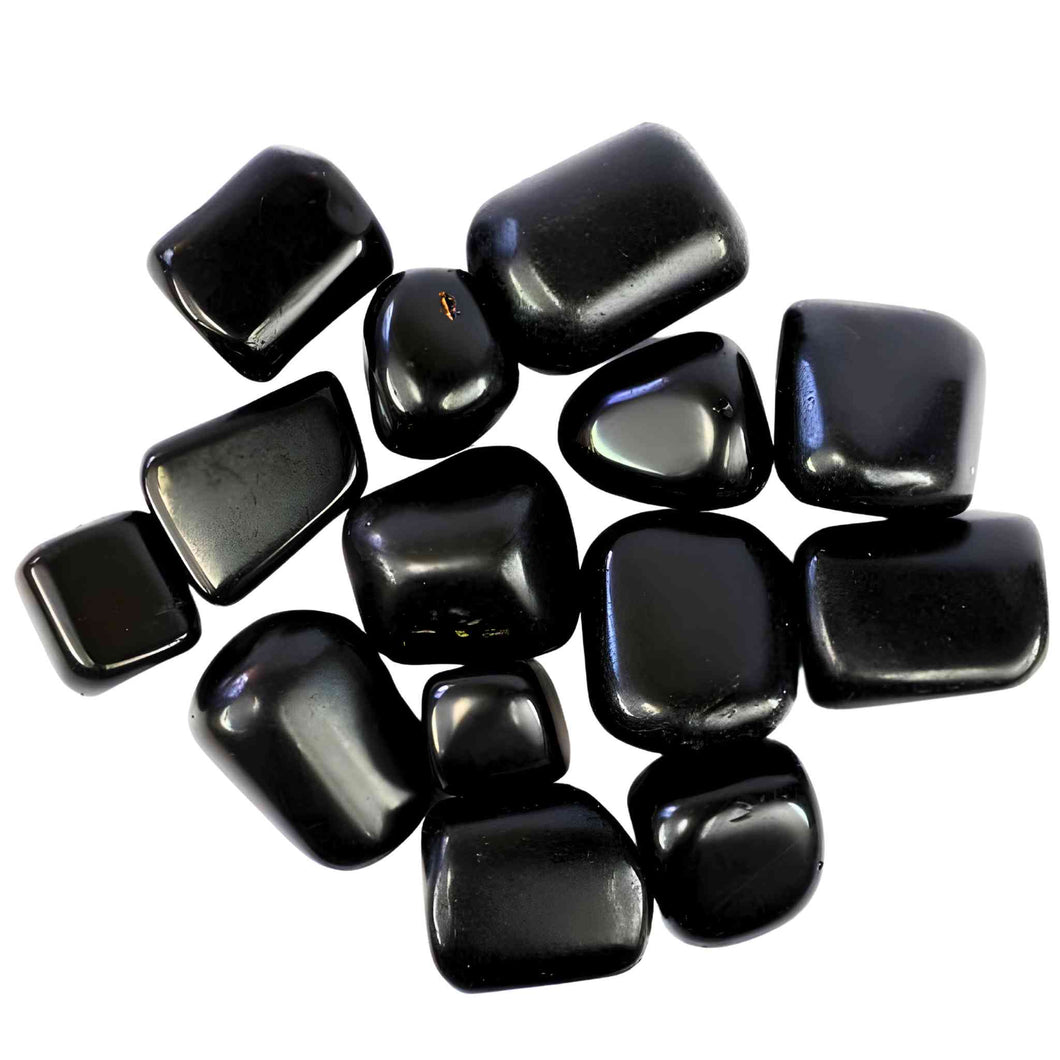 Tumbled Black Obsidian Crystals - Down to Earth