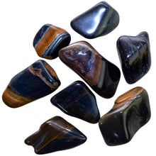 Load image into Gallery viewer, Tumbled Blue Tiger&#39;s Eye Crystals - Down to Earth
