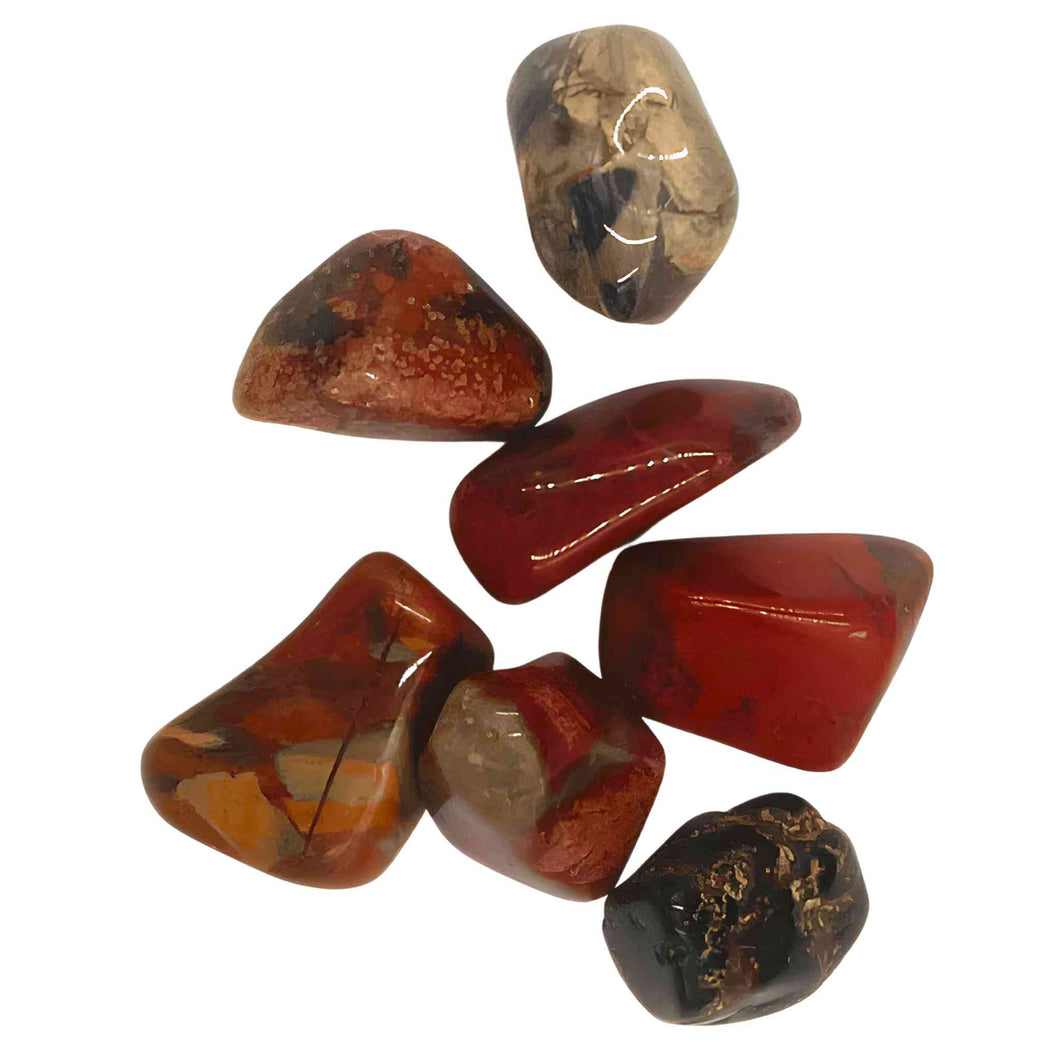 Tumbled Red Brecciated Jasper Crystals - Down To Earth
