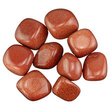 Load image into Gallery viewer, Red Goldstone Tumbled on a white background - Down to Earth 
