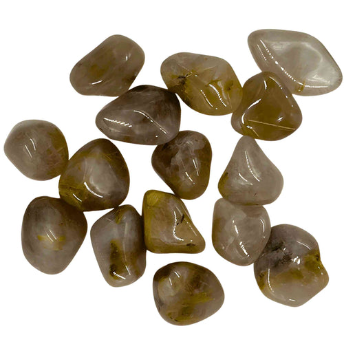 Tumbled Rutilated Quartz Crystals - Down To Earth