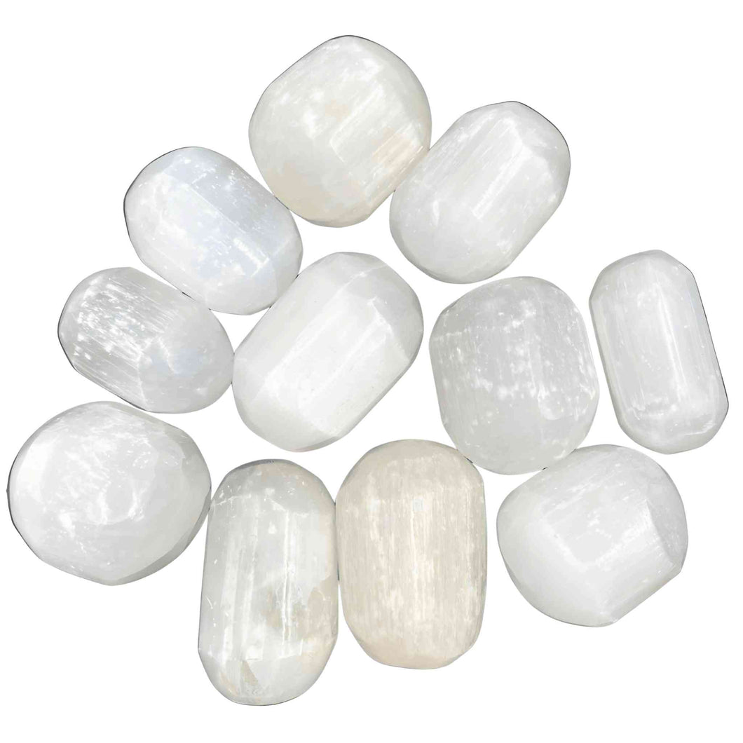 Tumbled Selenite Crystals - Down To Earth